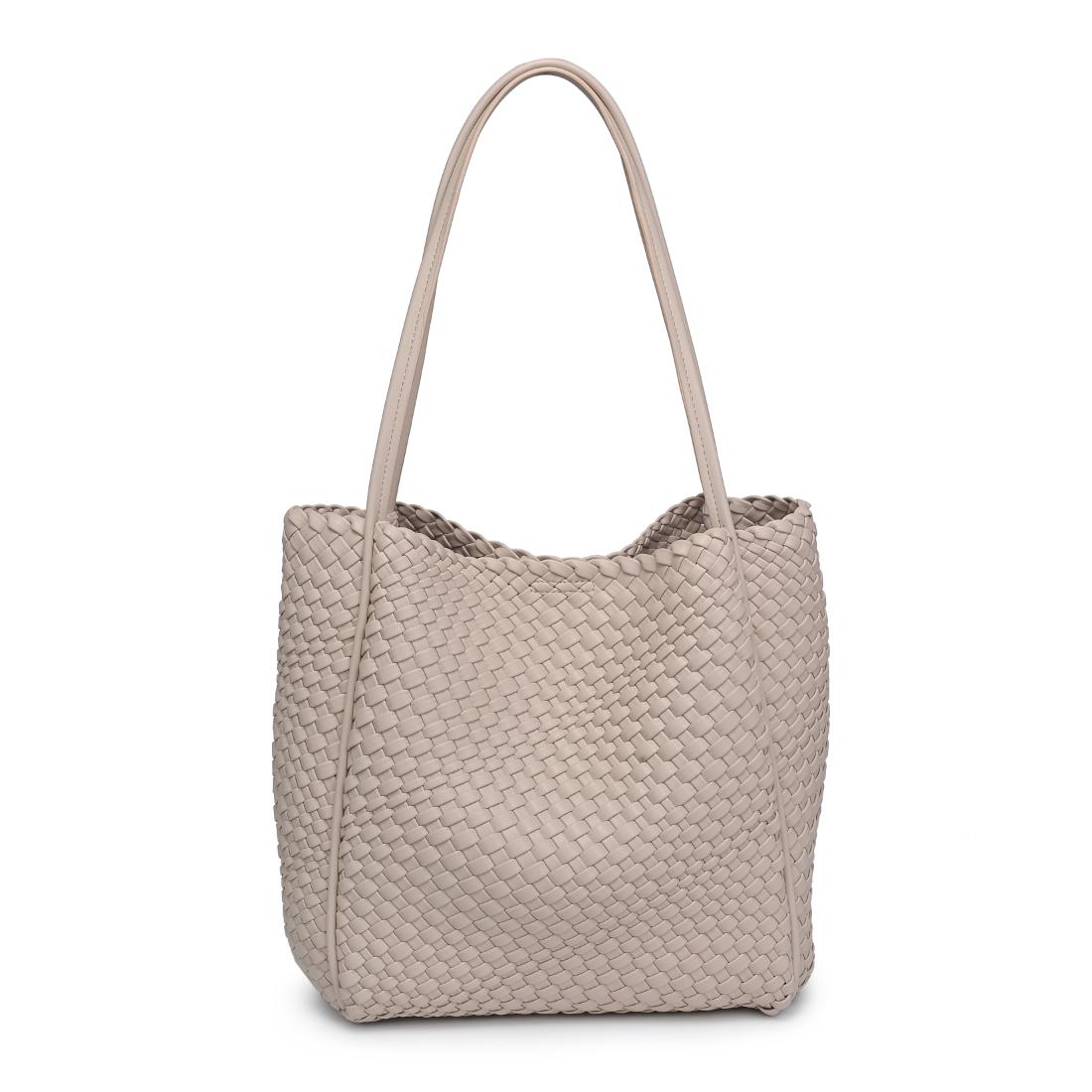 Woman wearing Ivory Moda Luxe Gladys Tote 842017137252 View 5 | Ivory