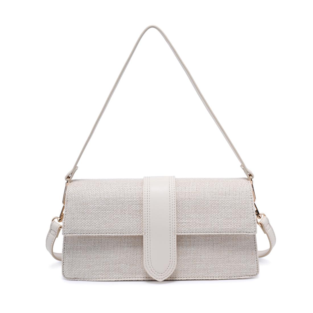 Moda Luxe Violet - Straw Monotone Crossbody 842017140139 View 5 | Ivory