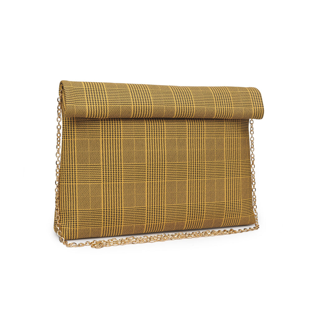 Product Image of Moda Luxe Heather Clutch 842017116677 View 6 | Mustard