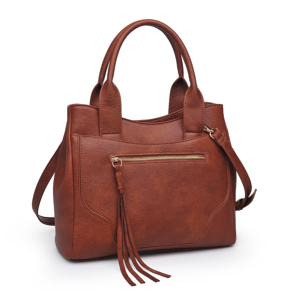 Product Image of Moda Luxe Kaitlyn Satchel 842017122326 View 2 | Cognac