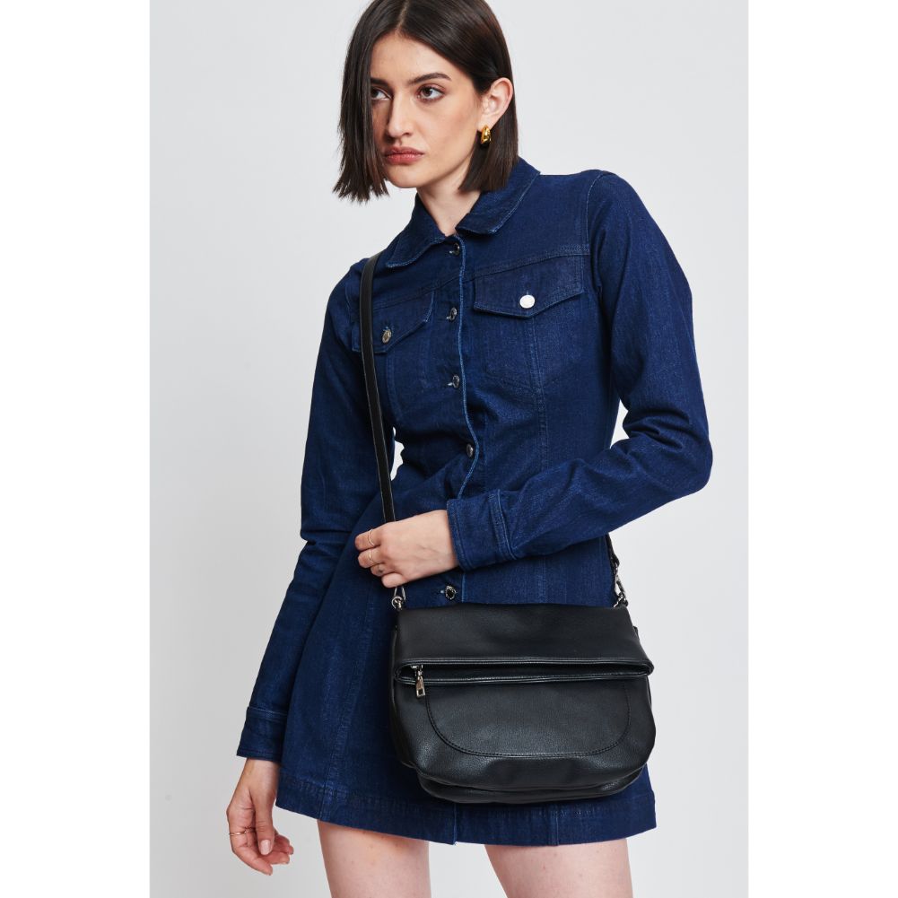 Woman wearing Black Sol and Selene Blake Crossbody 842017132660 View 1 | Black