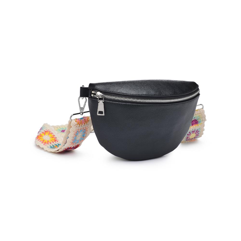Woman wearing Black Moda Luxe Stylette Belt Bag 842017134763 View 6 | Black