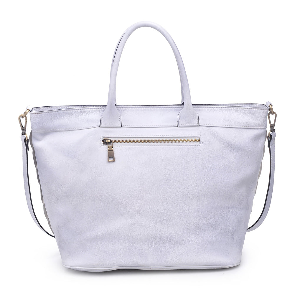 Product Image of Product Image of Moda Luxe Rosa Satchel 842017119289 View 3 | White