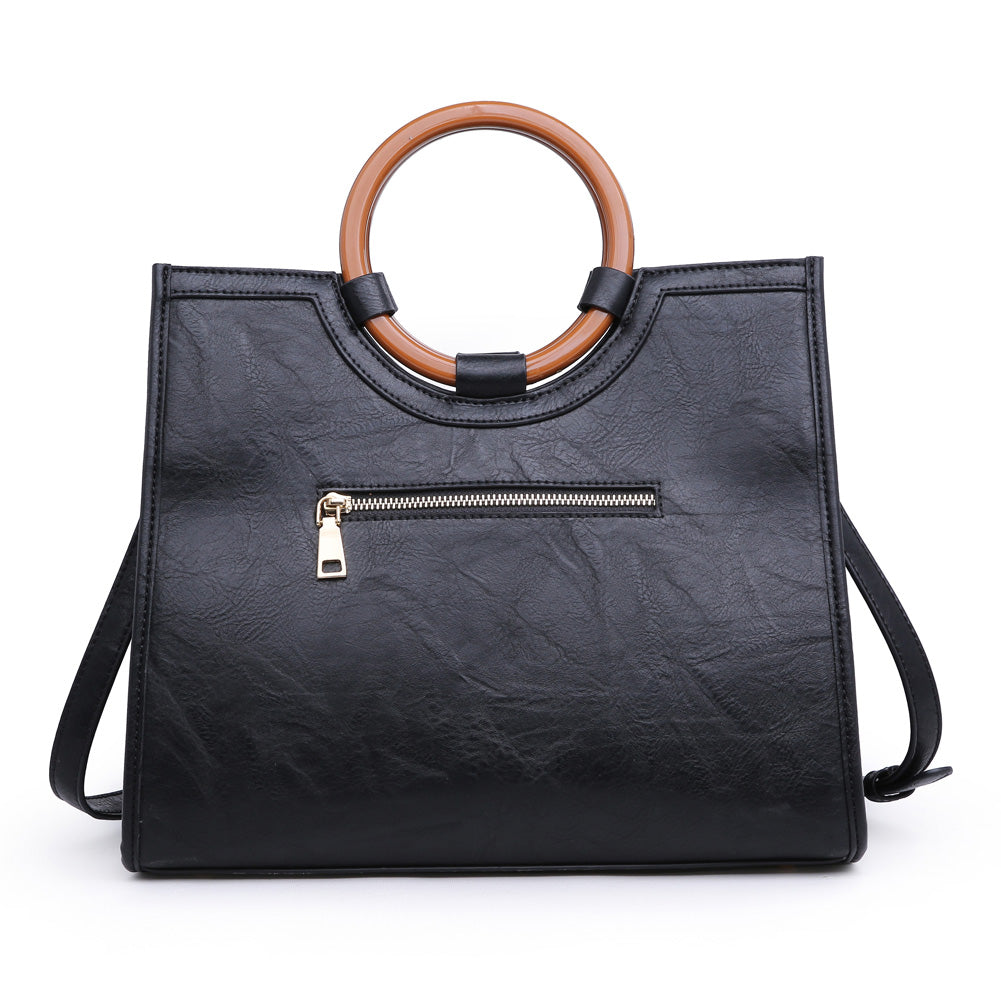 Product Image of Moda Luxe Laguna Print Satchel 842017118893 View 3 | Black