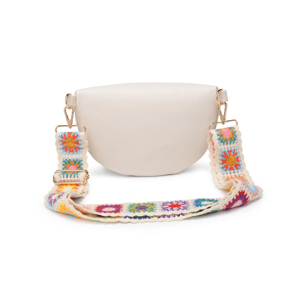 Woman wearing Ivory Moda Luxe Stylette Belt Bag 842017134770 View 7 | Ivory