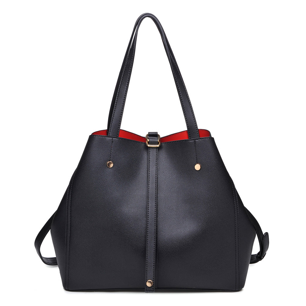 Product Image of Moda Luxe Josephine Satchel 842017116851 View 1 | Black