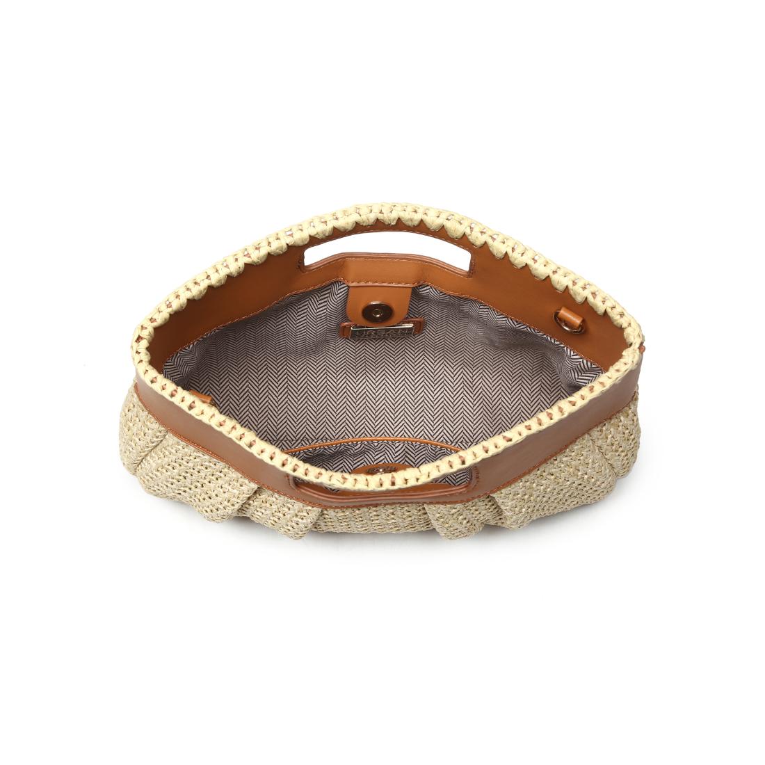 Woman wearing Natural Tan Moda Luxe Valentina Crossbody 842017141181 View 9 | Natural Tan