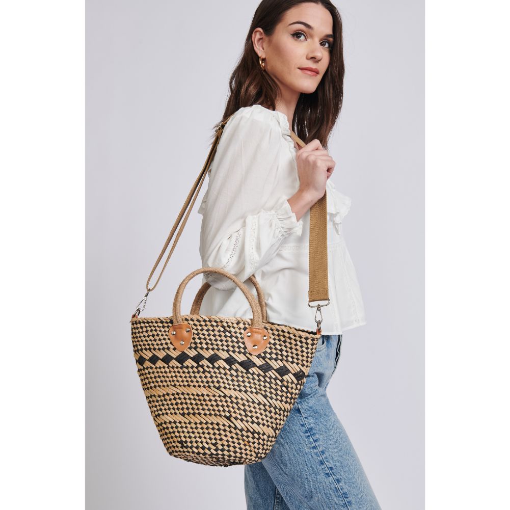 Woman wearing Black Moda Luxe Adeline Crossbody 842017129578 View 1 | Black