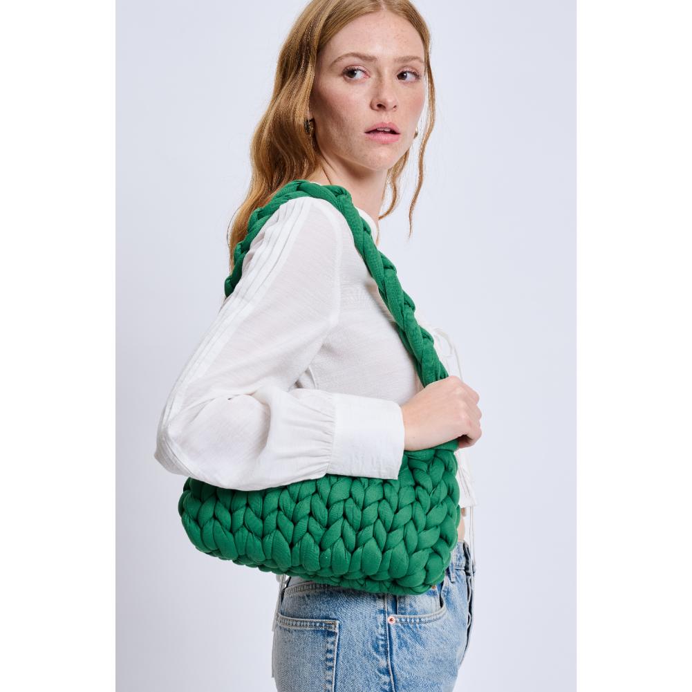 Woman wearing Kelly Green Sol and Selene Trendelle Hobo 842017134954 View 2 | Kelly Green