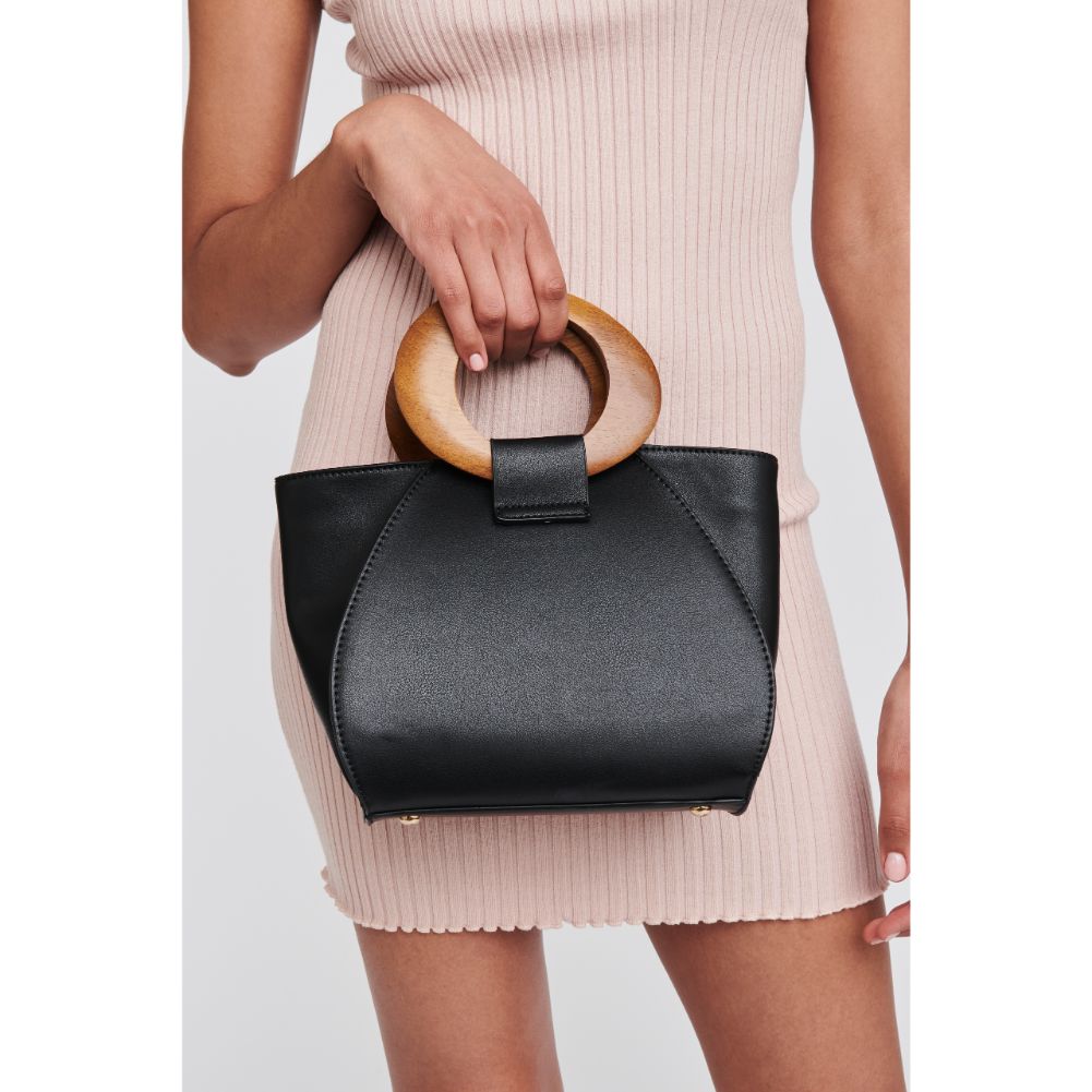 Woman wearing Black Moda Luxe Cora Crossbody 842017124269 View 3 | Black