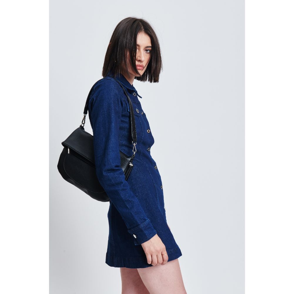 Woman wearing Black Sol and Selene Blake Crossbody 842017132660 View 3 | Black