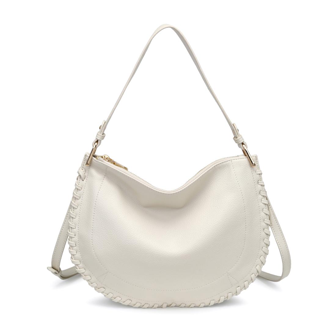 Woman wearing Ivory Moda Luxe Lita Hobo 842017141075 View 5 | Ivory