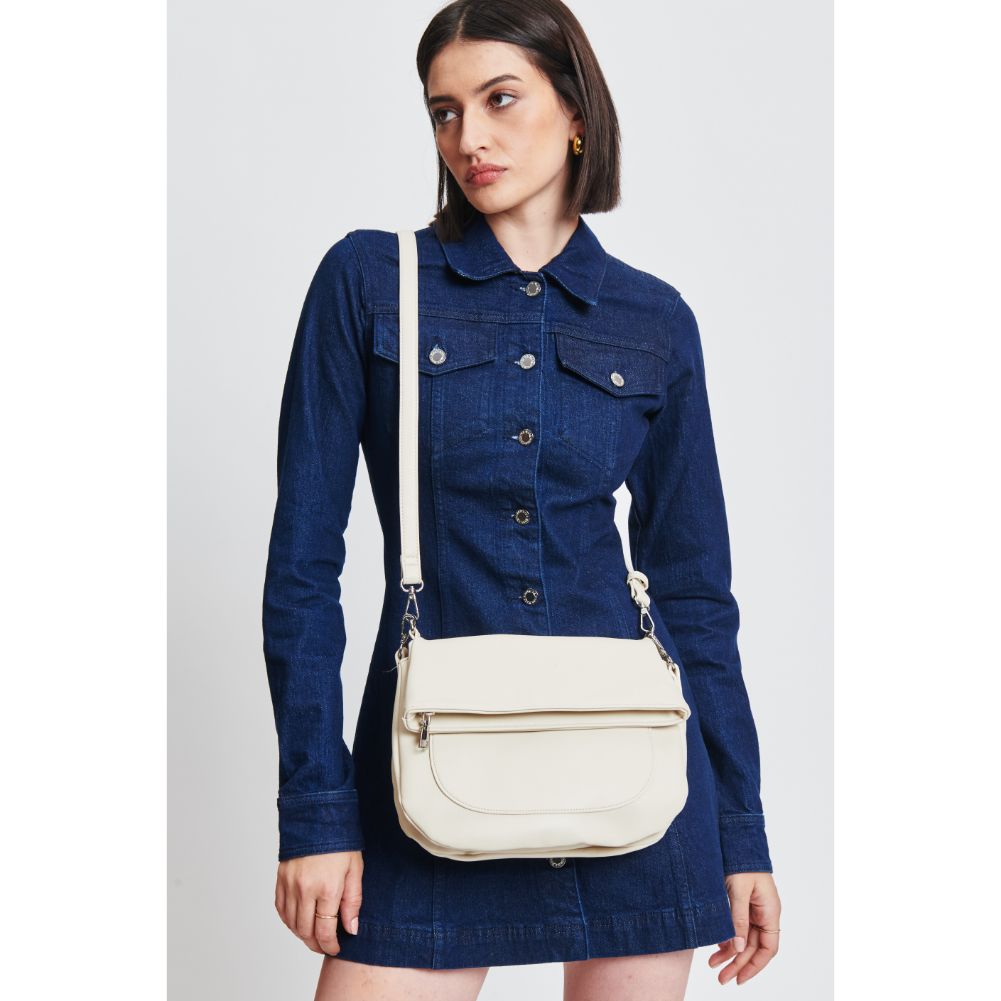 Woman wearing Ivory Sol and Selene Blake Crossbody 842017132677 View 1 | Ivory