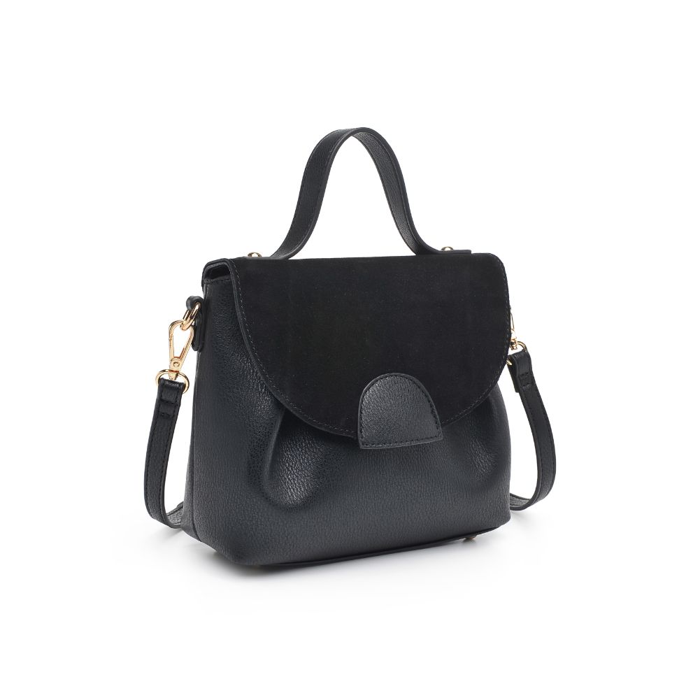 Woman wearing Black Moda Luxe Alana Messenger 842017127116 View 6 | Black