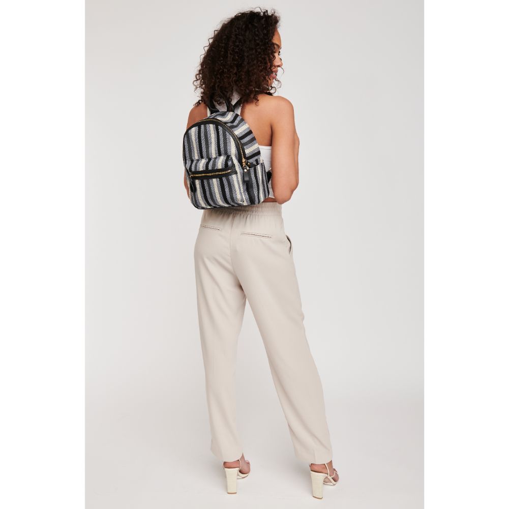 Woman wearing Denim Sol and Selene Trent Backpack 842017124443 View 4 | Denim