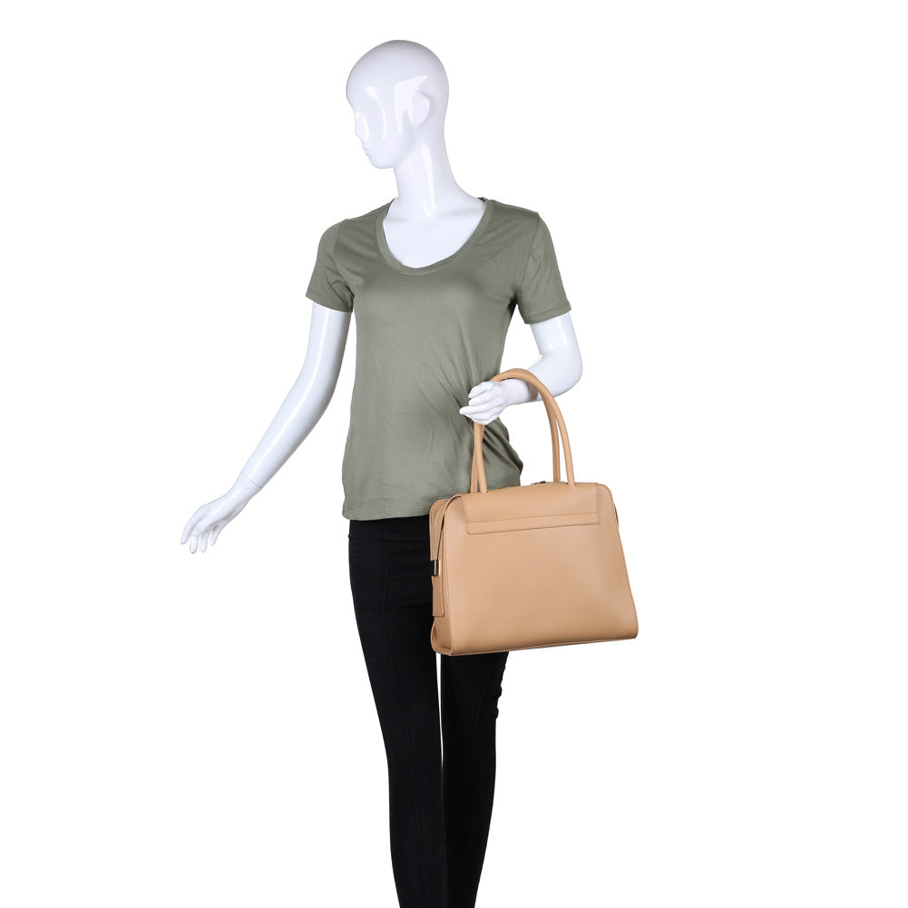 Product Image of Moda Luxe Juliette Satchel 842017114758 View 5 | Camel