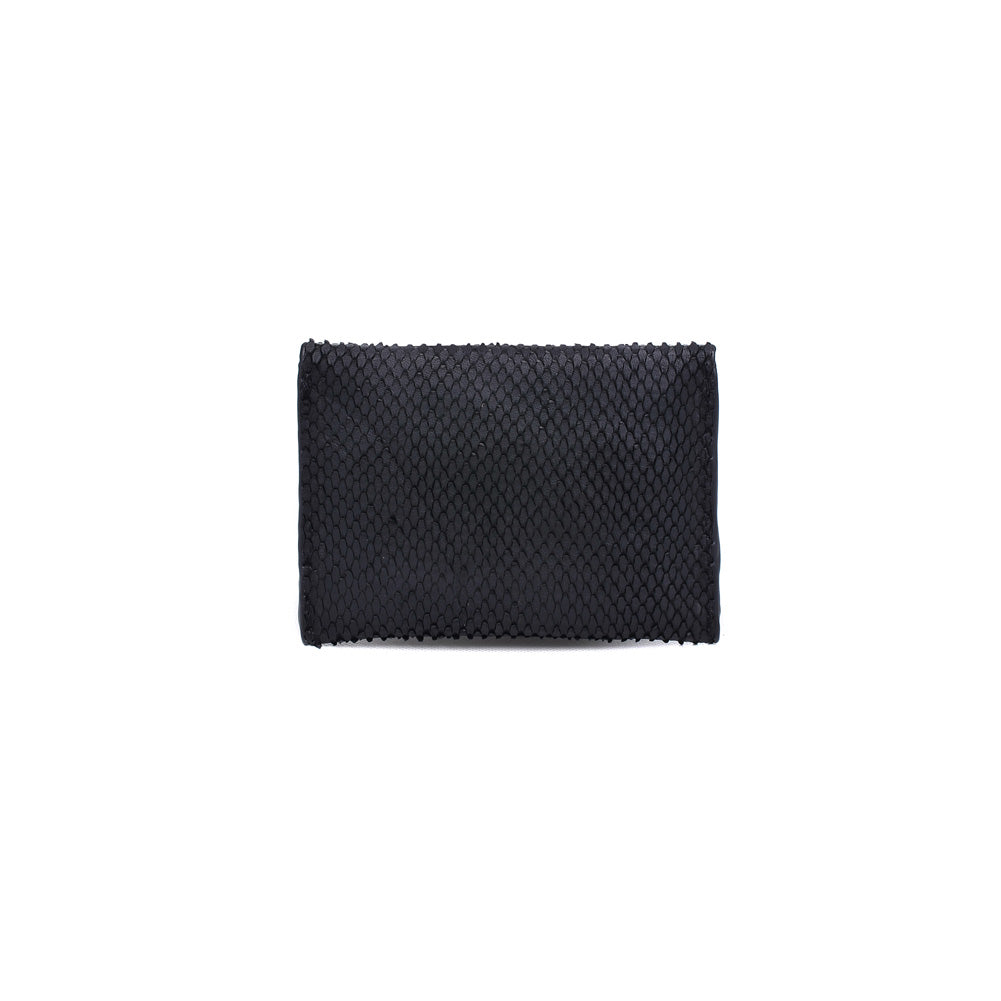 Product Image of Moda Luxe Elle Lizard Card Holder 842017119982 View 3 | Black