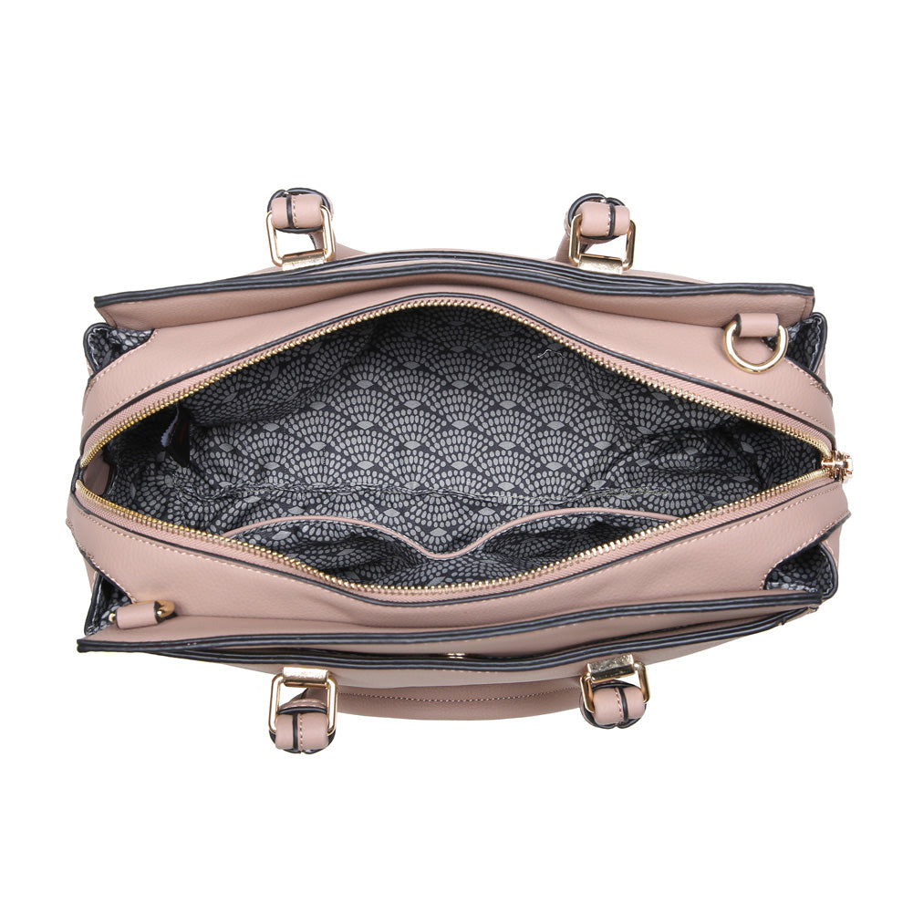 Product Image of Moda Luxe Boston Satchel 842017115724 View 4 | Natural