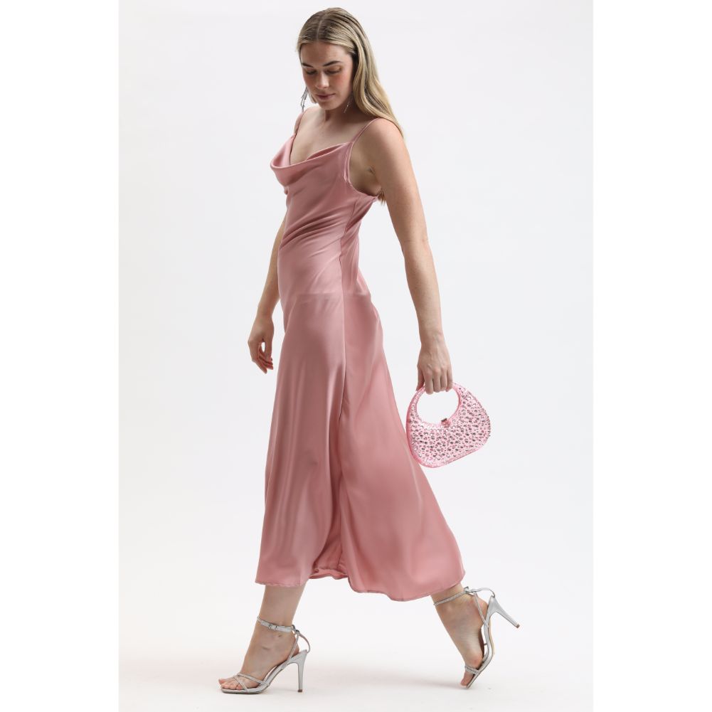 Woman wearing Pink Sol and Selene Vianca Evening Bag 842017133988 View 2 | Pink