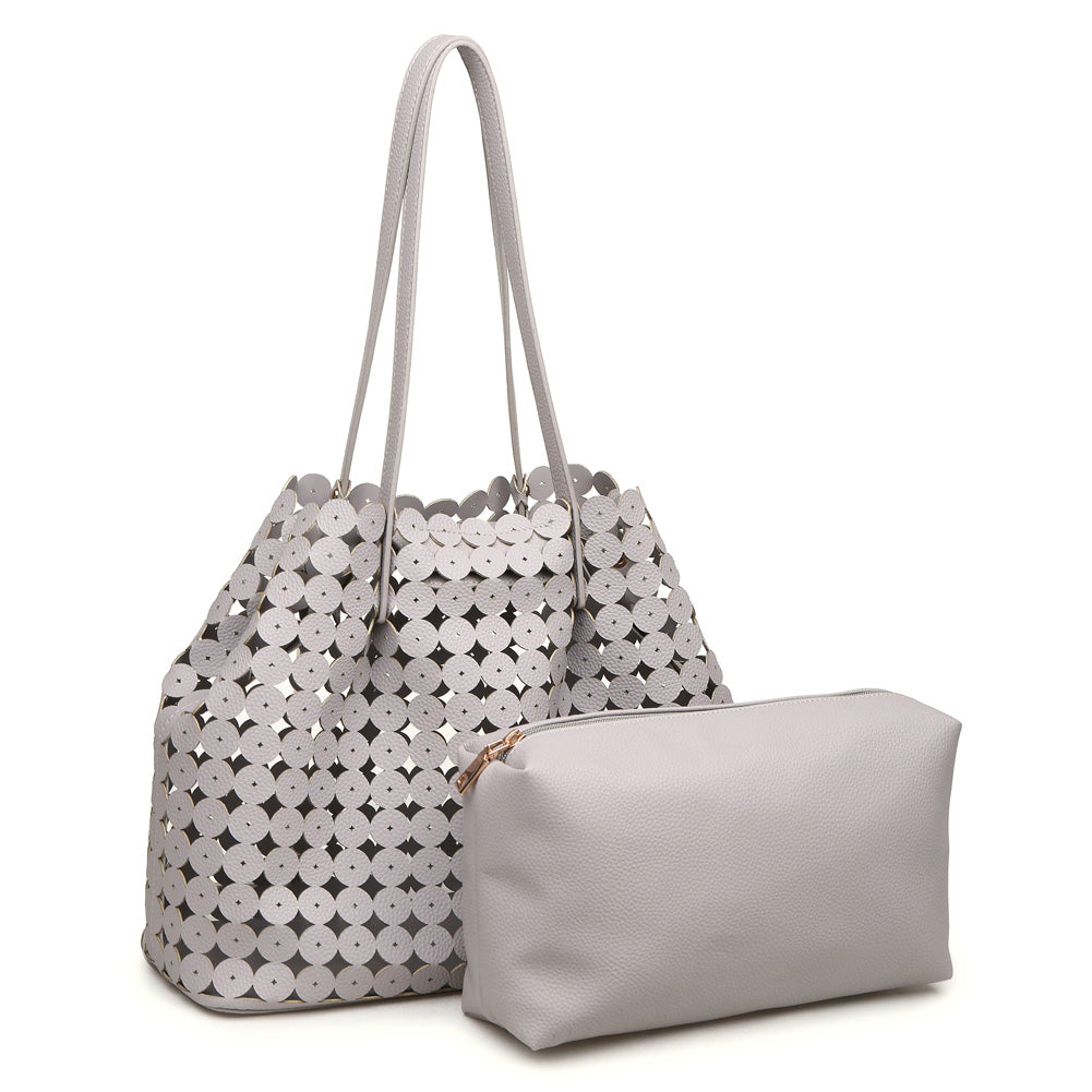 Product Image of Moda Luxe Casablanca Tote 842017111016 View 5 | Grey