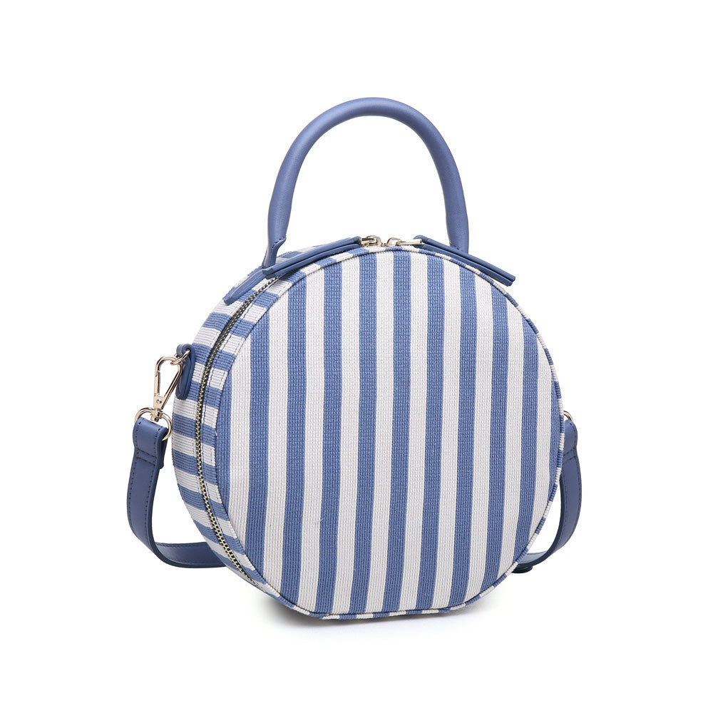 Product Image of Moda Luxe Capetown-Striped Crossbody 842017114161 View 2 | Denim White