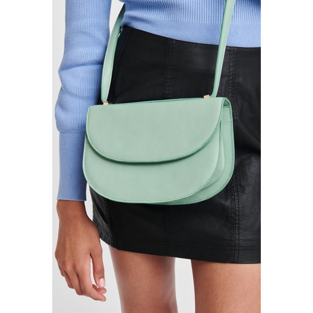Woman wearing Mint Moda Luxe Roux Crossbody 842017113324 View 2 | Mint