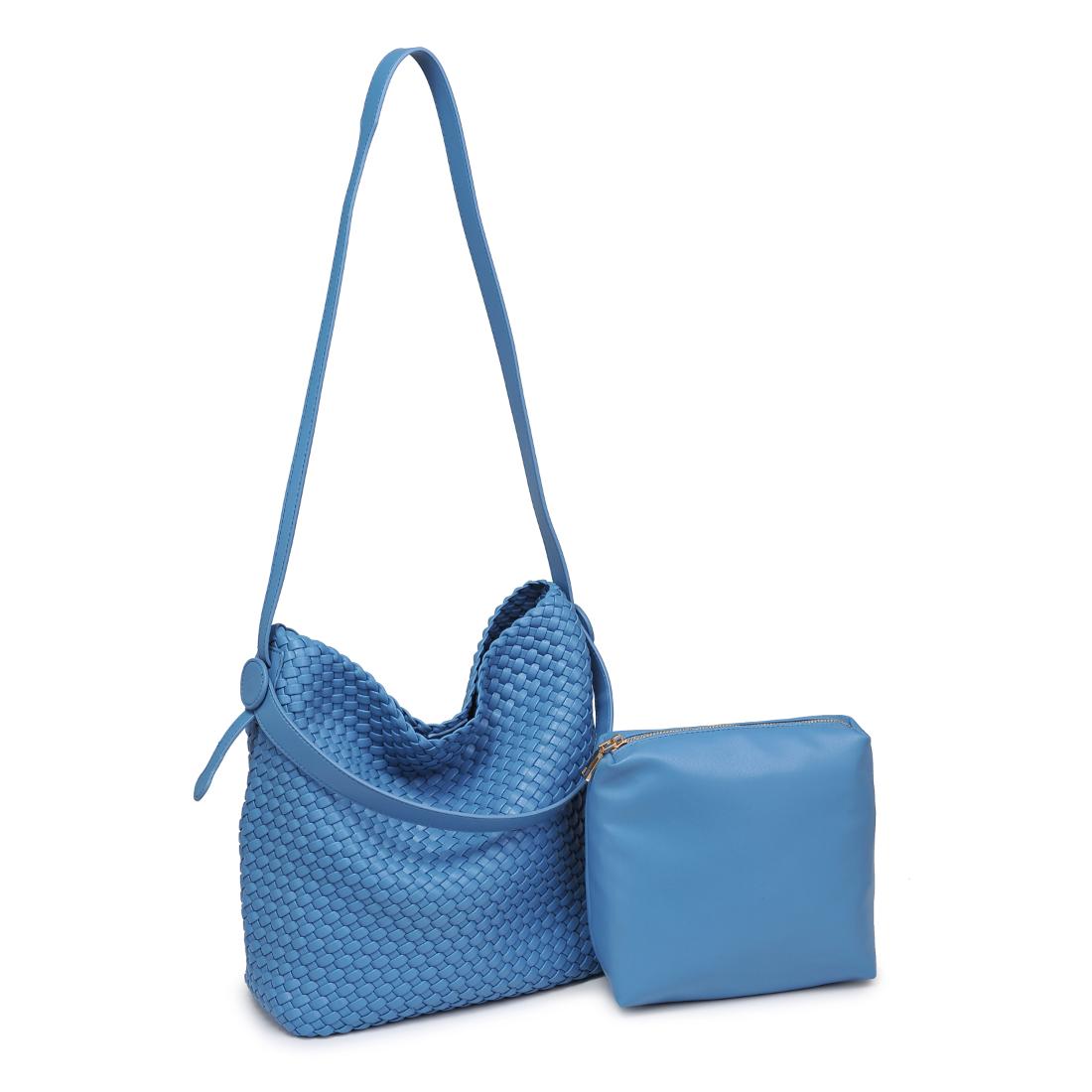 Woman wearing Denim Moda Luxe Edith Hobo 842017137498 View 6 | Denim