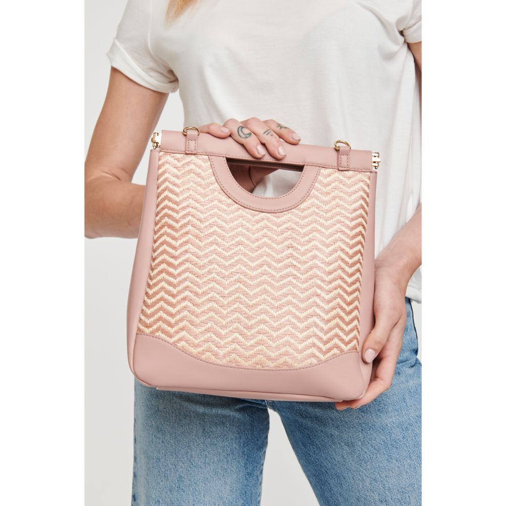 Woman wearing Blush Moda Luxe Sasha Top Handle 842017125631 View 2 | Blush