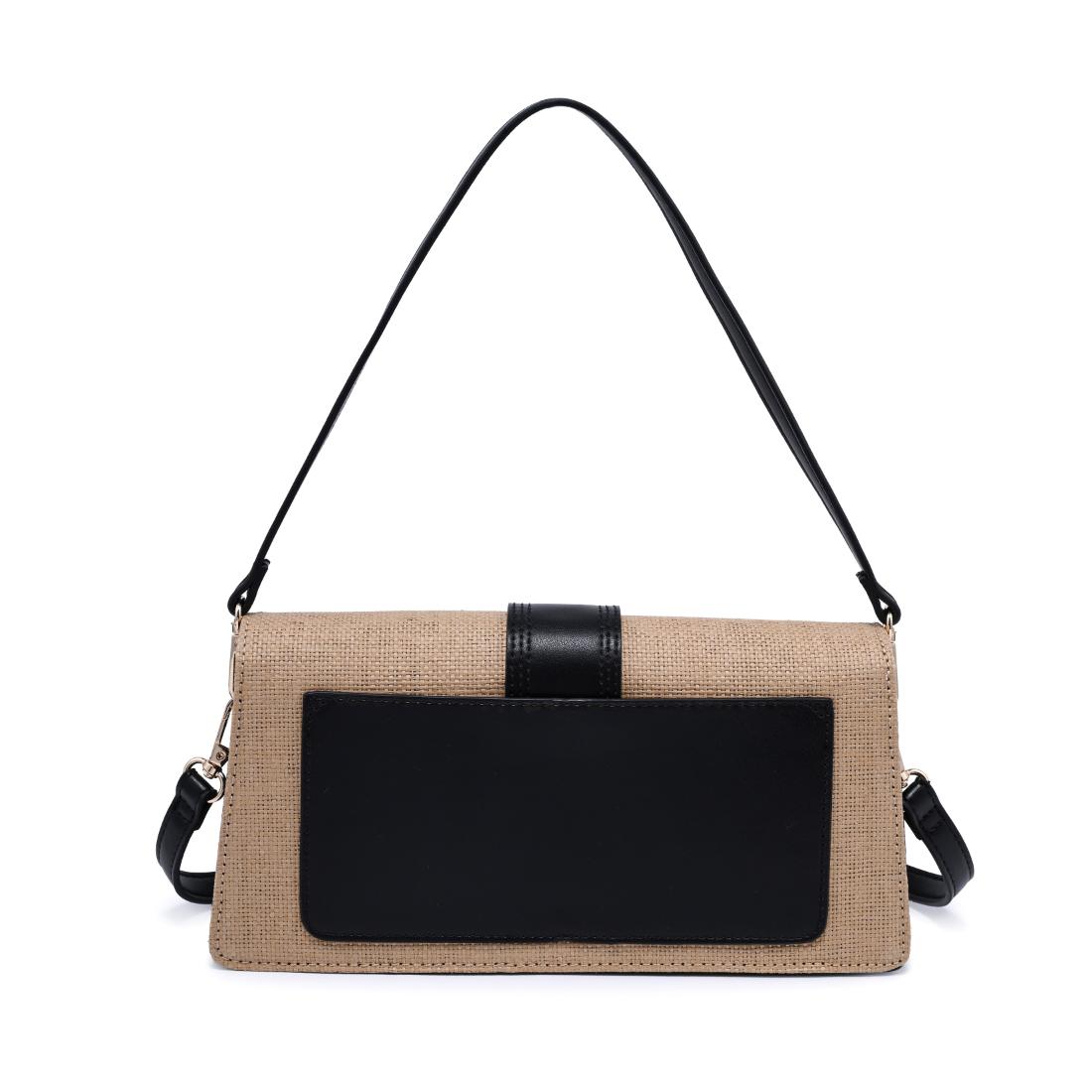 Product Image of Moda Luxe Violet - Straw Crossbody 840611150820 View 7 | Natural Black