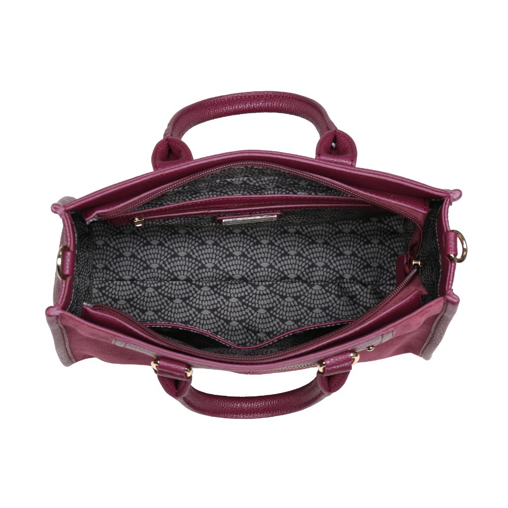 Product Image of Moda Luxe Bridgette Satchel 842017120902 View 4 | Merlot