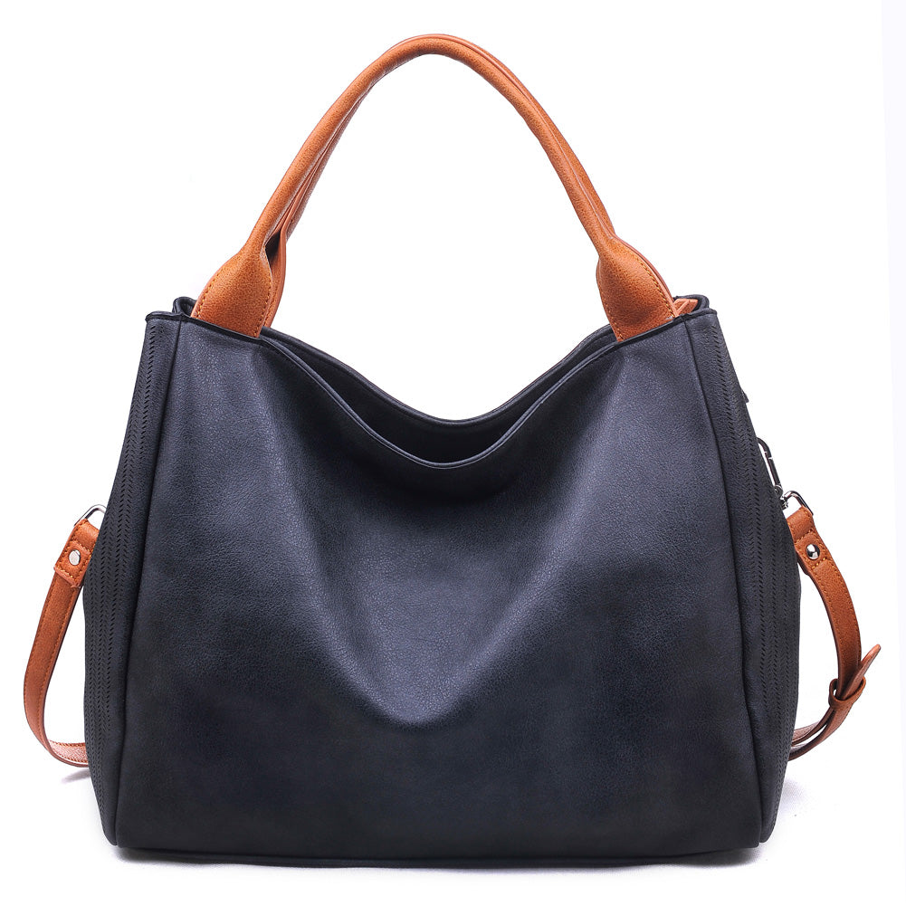 Product Image of Moda Luxe Mika Satchel 842017105688 View 3 | Black