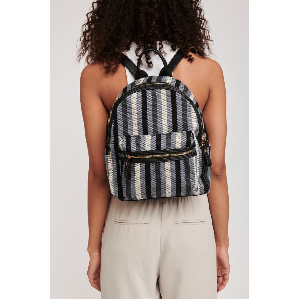 Woman wearing Denim Sol and Selene Trent Backpack 842017124443 View 1 | Denim