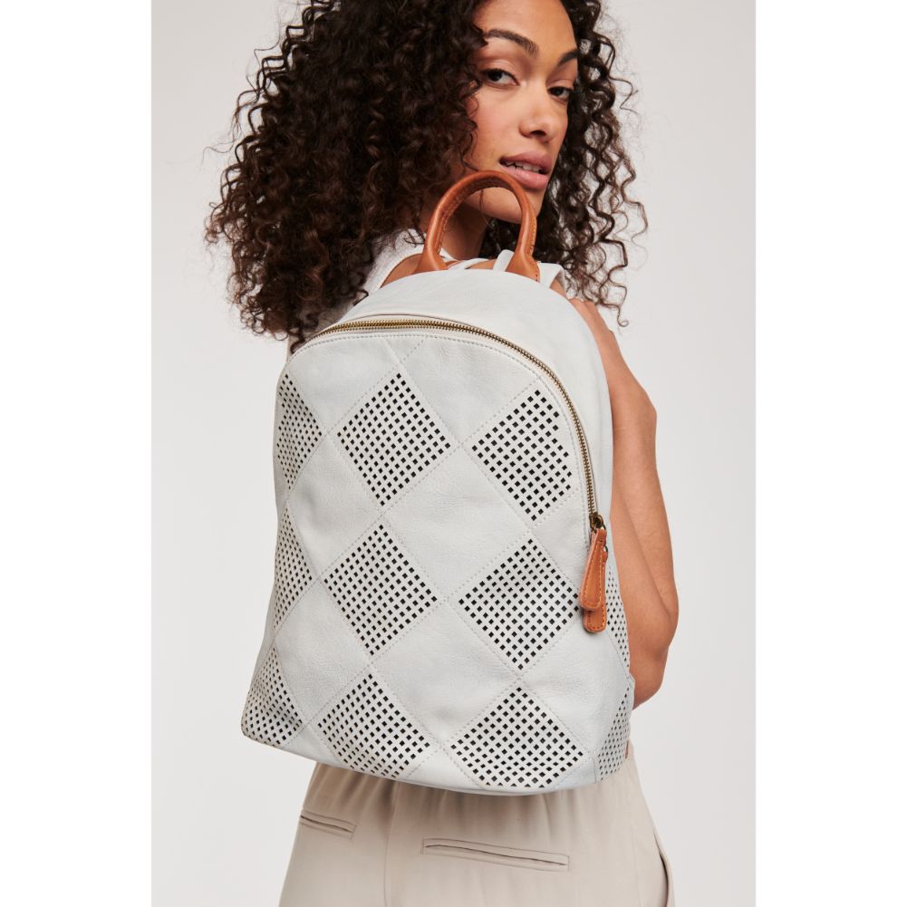 Woman wearing Grey Moda Luxe Paris Backpack 842017111948 View 2 | Grey