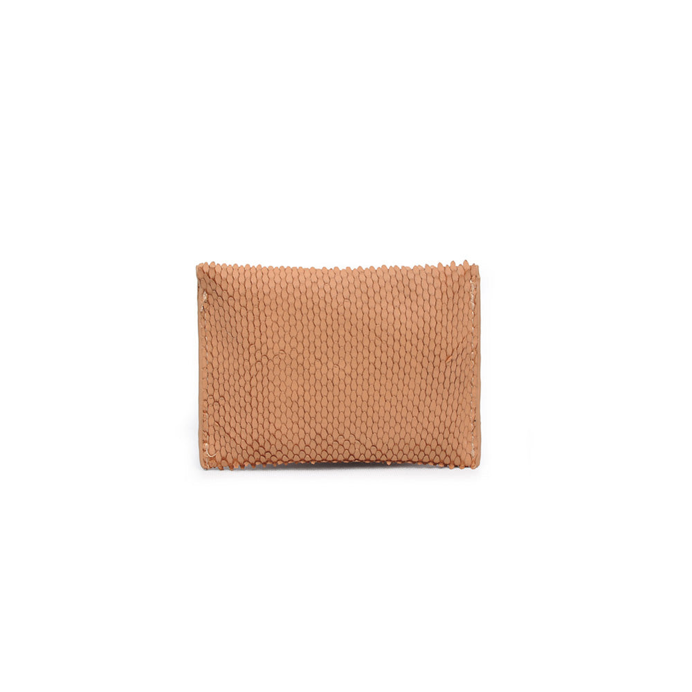 Product Image of Moda Luxe Elle Lizard Card Holder 842017119999 View 3 | Natural