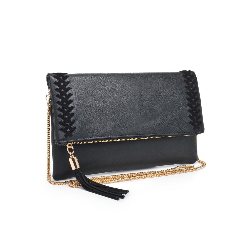 Product Image of Moda Luxe Palermo Clutch 819248014416 View 2 | Black