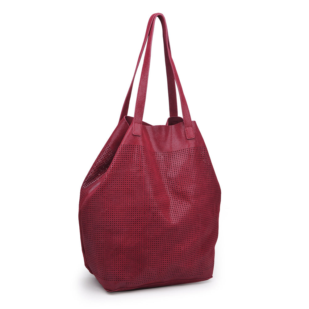 Product Image of Moda Luxe Stella Tote 842017115366 View 2 | Burgundy