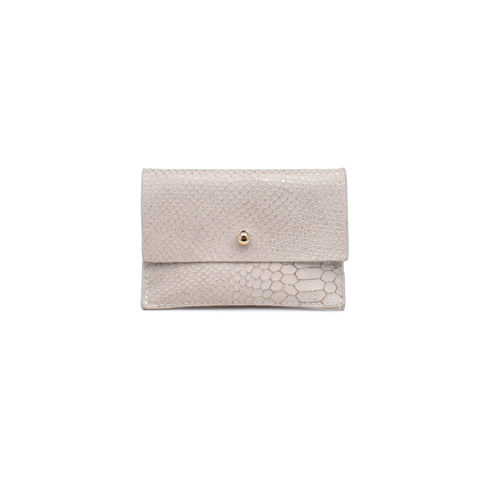 Product Image of Moda Luxe Elle Python Wallet 842017119883 View 1 | Cream