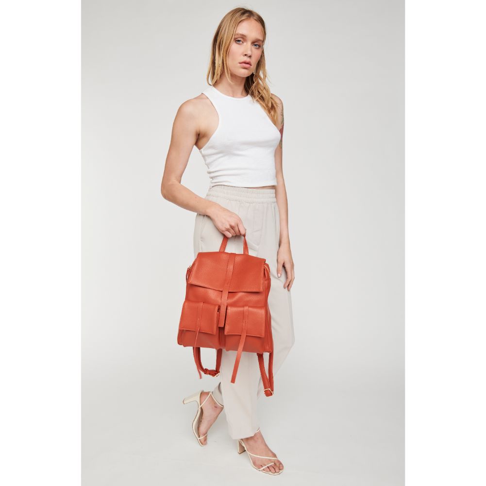 Woman wearing Cinnamon Moda Luxe Charlotte Tote 842017127086 View 3 | Cinnamon