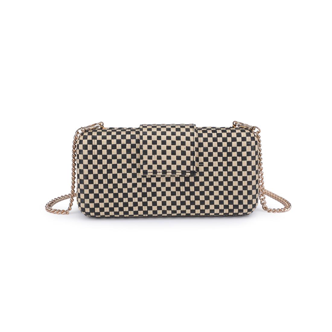 Woman wearing Black Natural Moda Luxe Sylvi Evening Bag 842017138211 View 7 | Black Natural