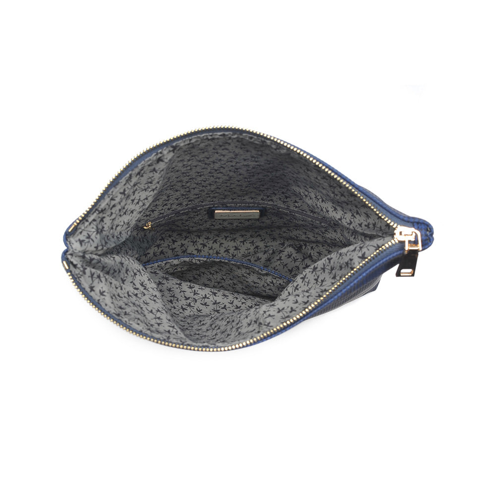 Product Image of Moda Luxe Heather Clutch 842017116660 View 8 | Navy