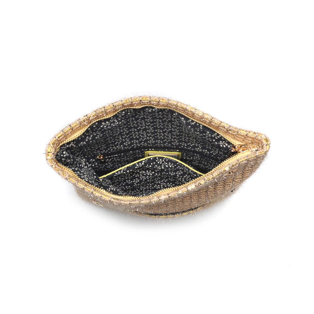 Product Image of Moda Luxe Cleo Clutch 842017115236 View 4 | Mustard