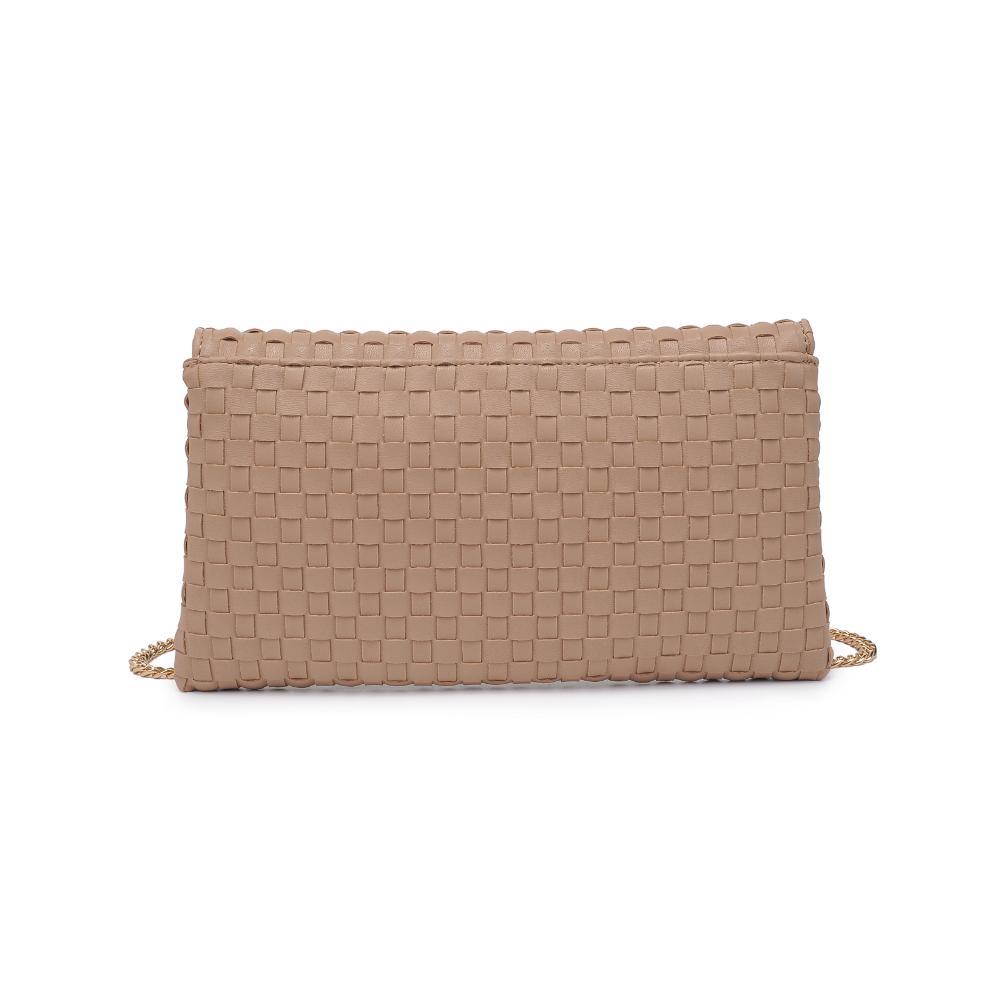 Woman wearing Nude Moda Luxe Priscilla Clutch 842017136576 View 7 | Nude