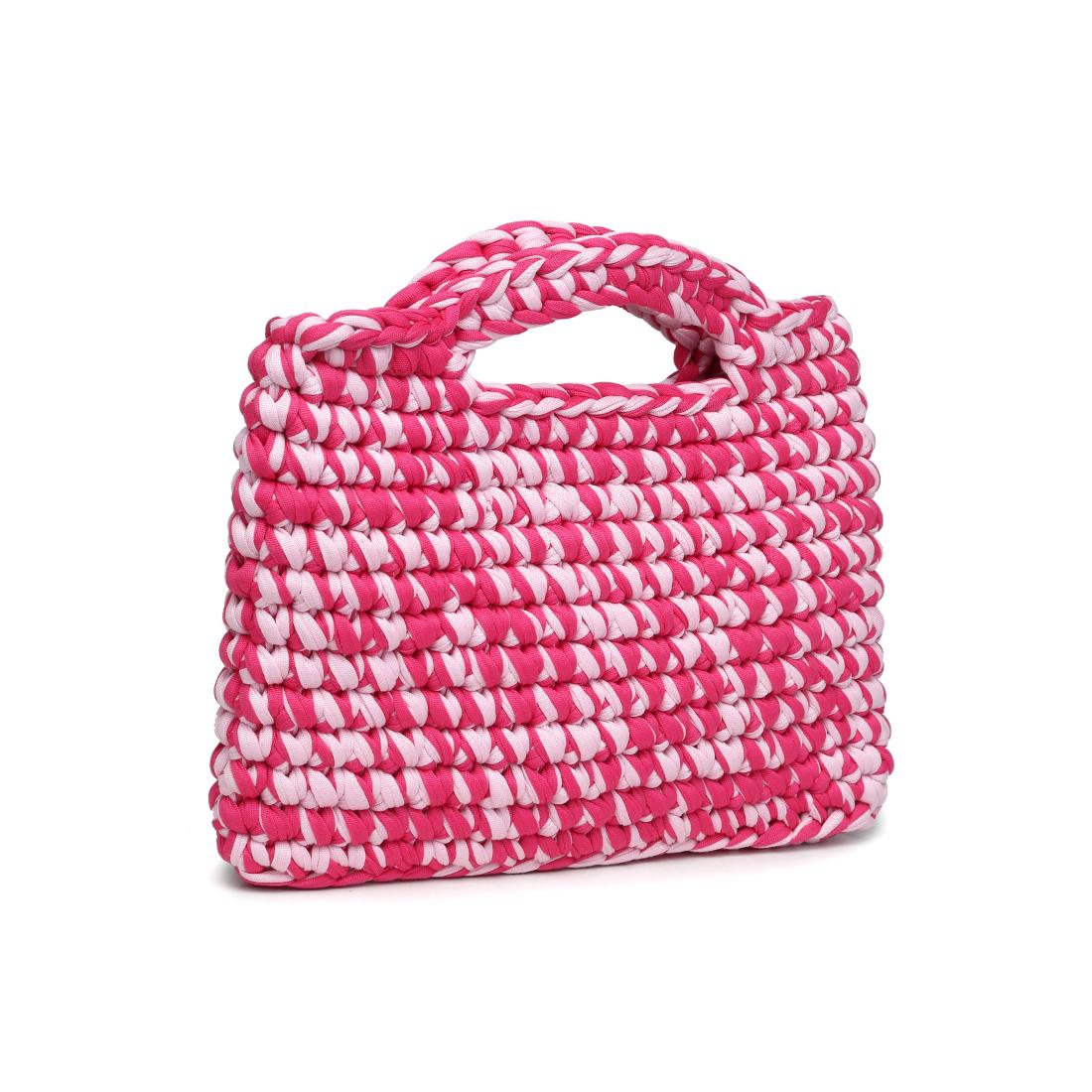 Woman wearing Hot Pink Moda Luxe Nya Tote 842017138419 View 6 | Hot Pink