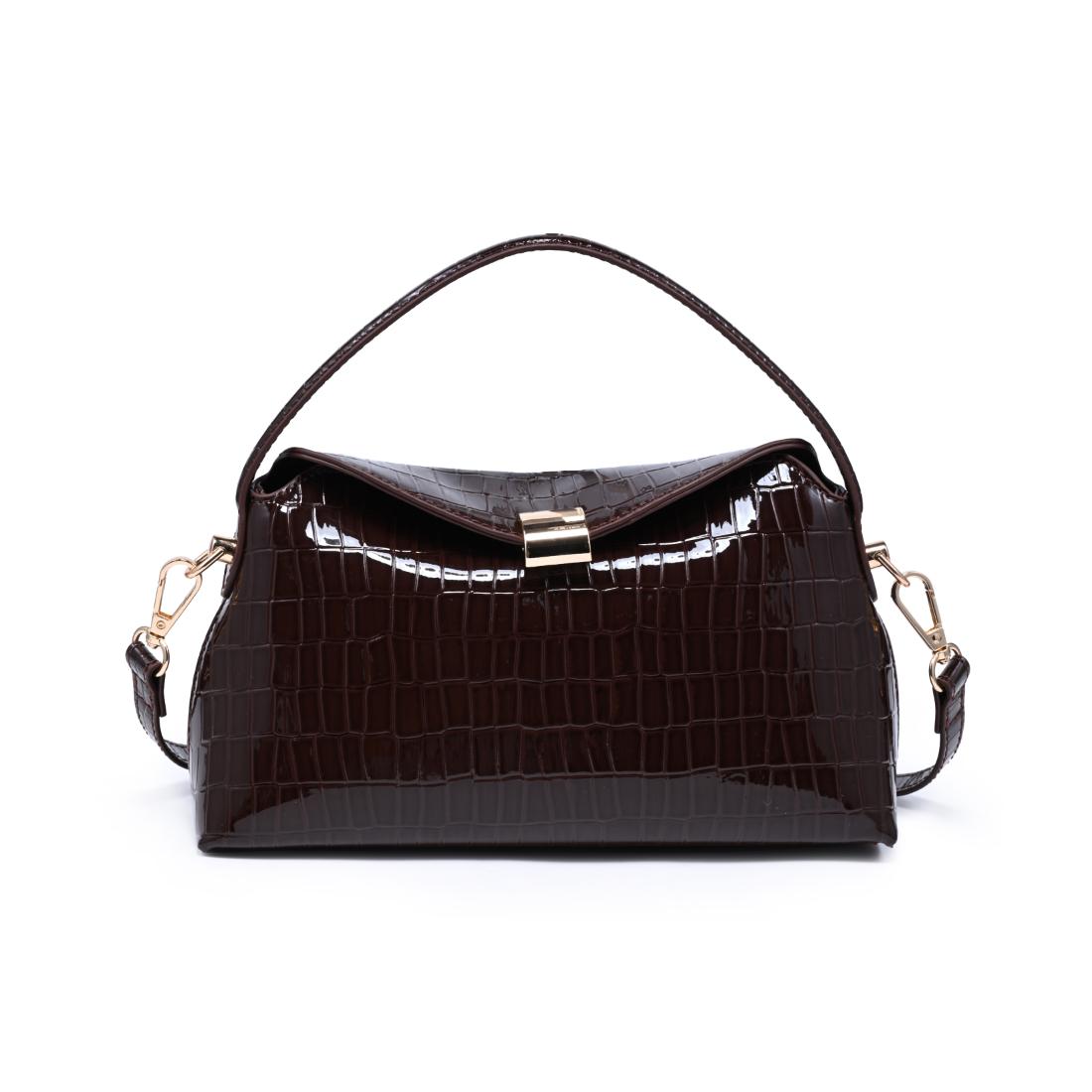 Moda Luxe Katerina - Croco Crossbody 842017143161 View 1 | Chocolate