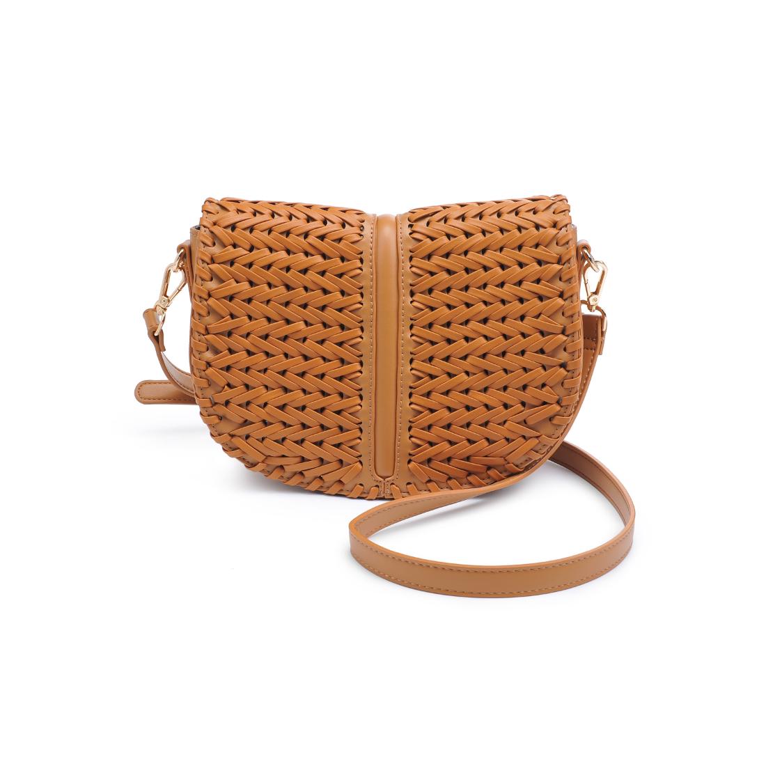 Woman wearing Tan Moda Luxe Cecillia Crossbody 842017137702 View 5 | Tan