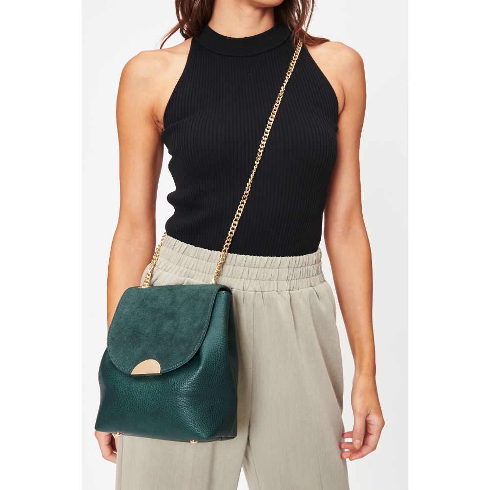 Woman wearing Emerald Sol and Selene Breanna Crossbody 842017128564 View 1 | Emerald