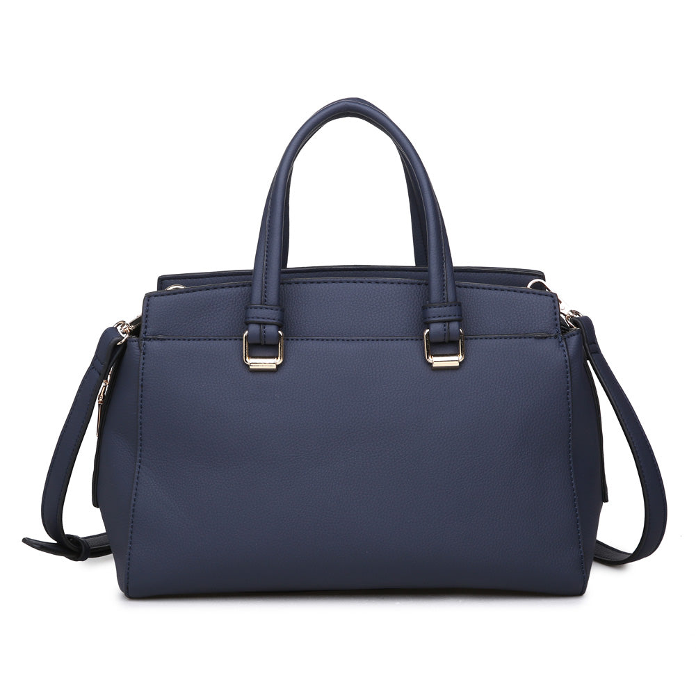 Product Image of Moda Luxe Boston Satchel 842017115700 View 1 | Navy