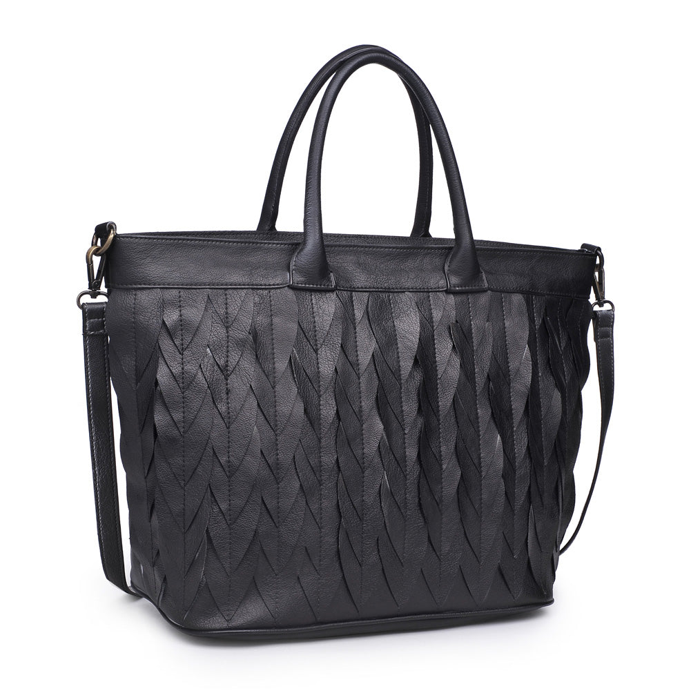 Product Image of Moda Luxe Rosa Satchel 842017119272 View 2 | Black
