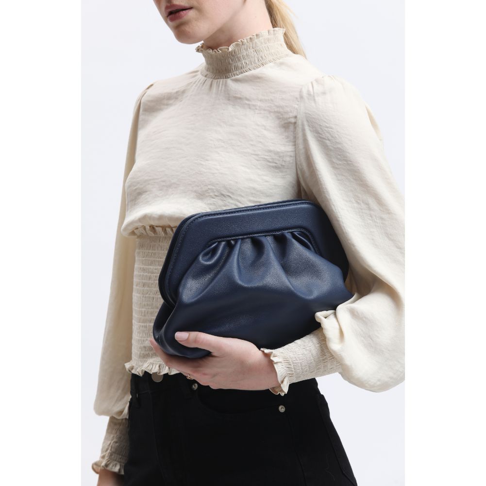 Woman wearing Denim Sol and Selene Charlotte Crossbody 842017134121 View 4 | Denim