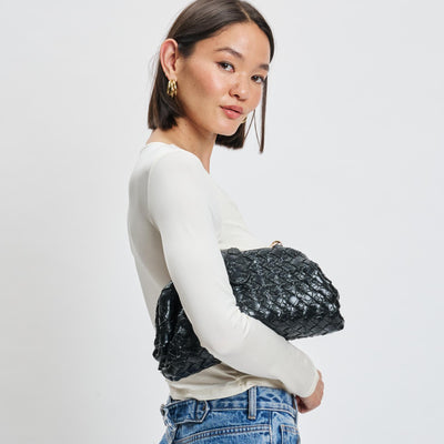 Woman wearing Black Sol and Selene GiGi Crossbody 842017139591 View 1 | Black